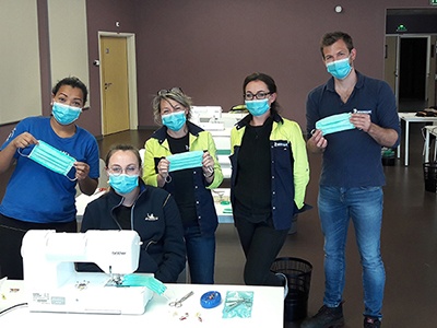 Michelin ha movilizado todos sus frentes para producir máscaras y viseras